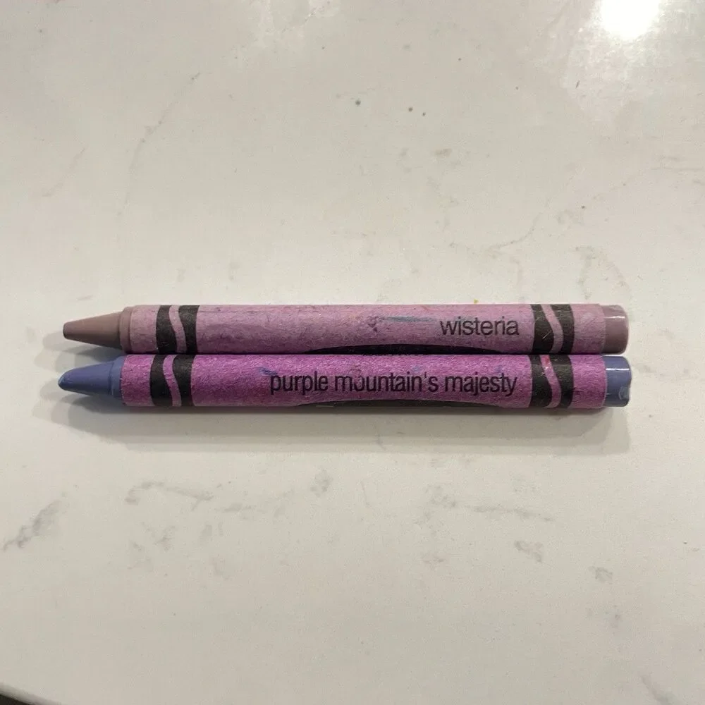 Crayola Crayons Discontinued Vintage Binney Smith x2 Purple Mountain’s Majesty